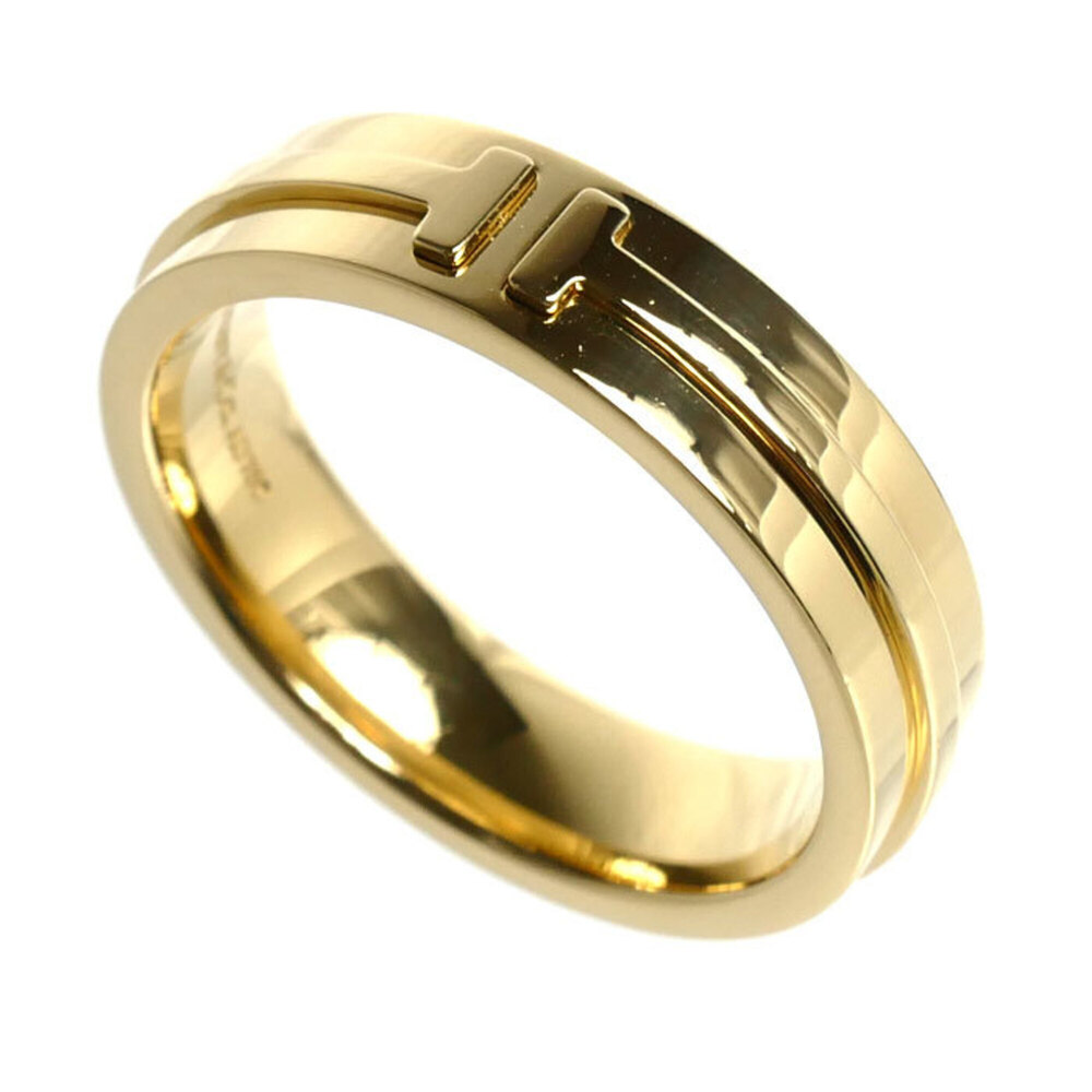 TIFFANY&Co. Tiffany 18K Yellow Gold T Two Wide Ring (10.8g) - Men's